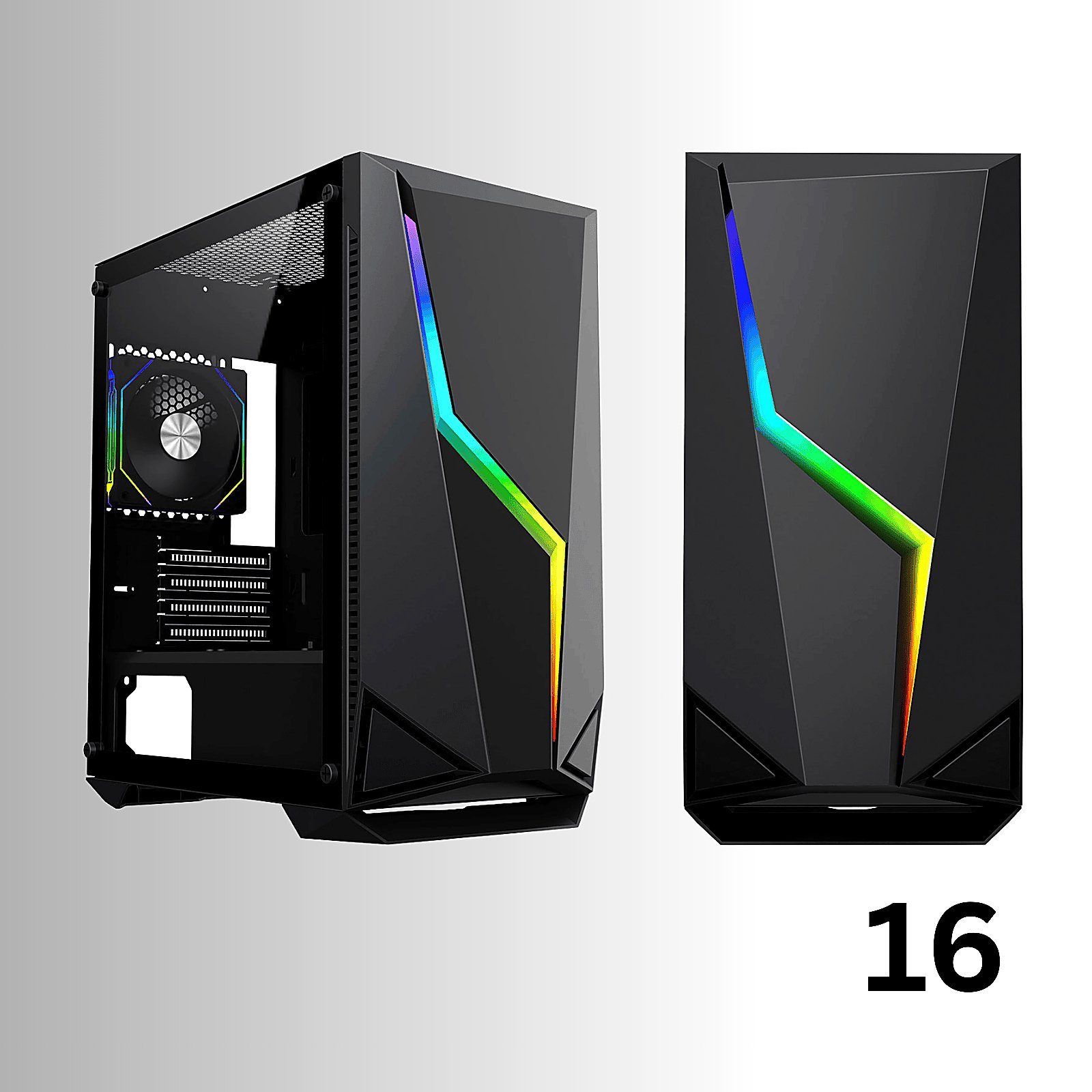 Ryzen 5 4500 Core Series Gaming PC 16GB DDR4 RTX 5060 TI 16GB 1TB NVME A520M - Image 14